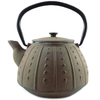 Théière en Fonte Chine Marron Taupe Filtre Inox Emaillée