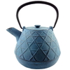Théière en Fonte Chine Bleue Claire avec Filtre Inox