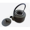 Théière en Fonte Emaillee Chine Picots Marron Brown 1 Litre