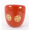 Boite a the macha rouge brique motif 22
