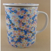 Tisanière Céramique Japon Fleurs Bleues