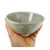 Bol a Matcha Fabrique au Japon pour The Vert Japonais Chawan Blanc Gris Ceramique Artisanal