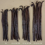 Gousses de Vanille Bourbon Noire de Madagascar 15 à 16 cm
