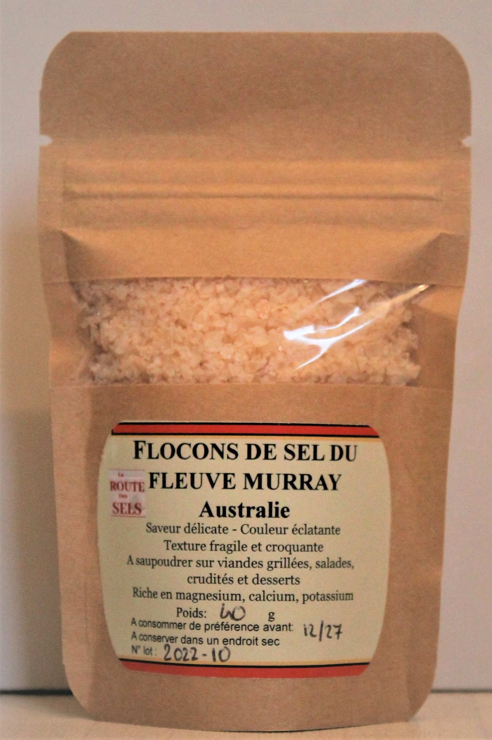 Flocons de sel gemme (100 g), fleurs de sel gemme, sel gemme