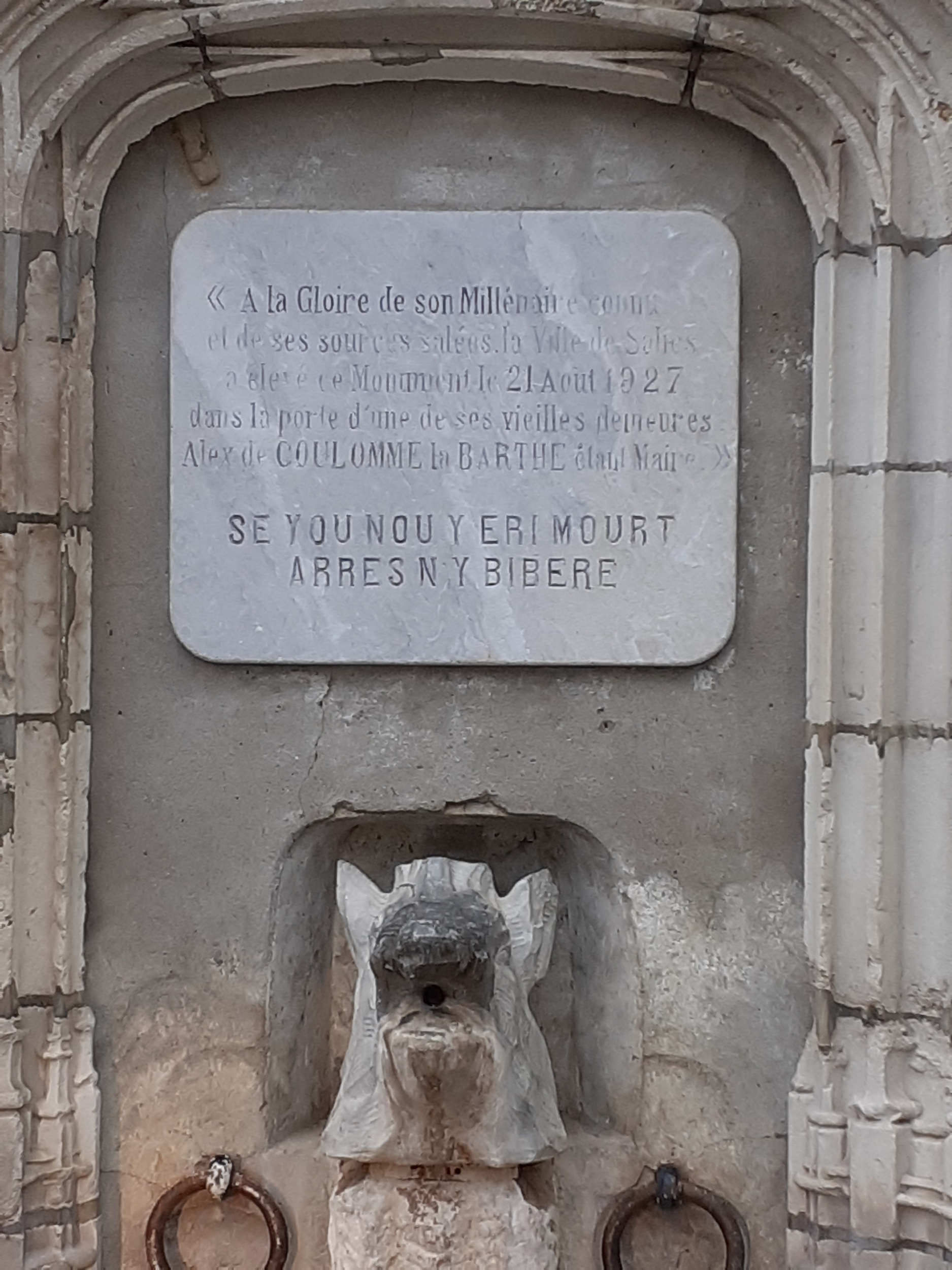Sel Salies de Bearn fontaine