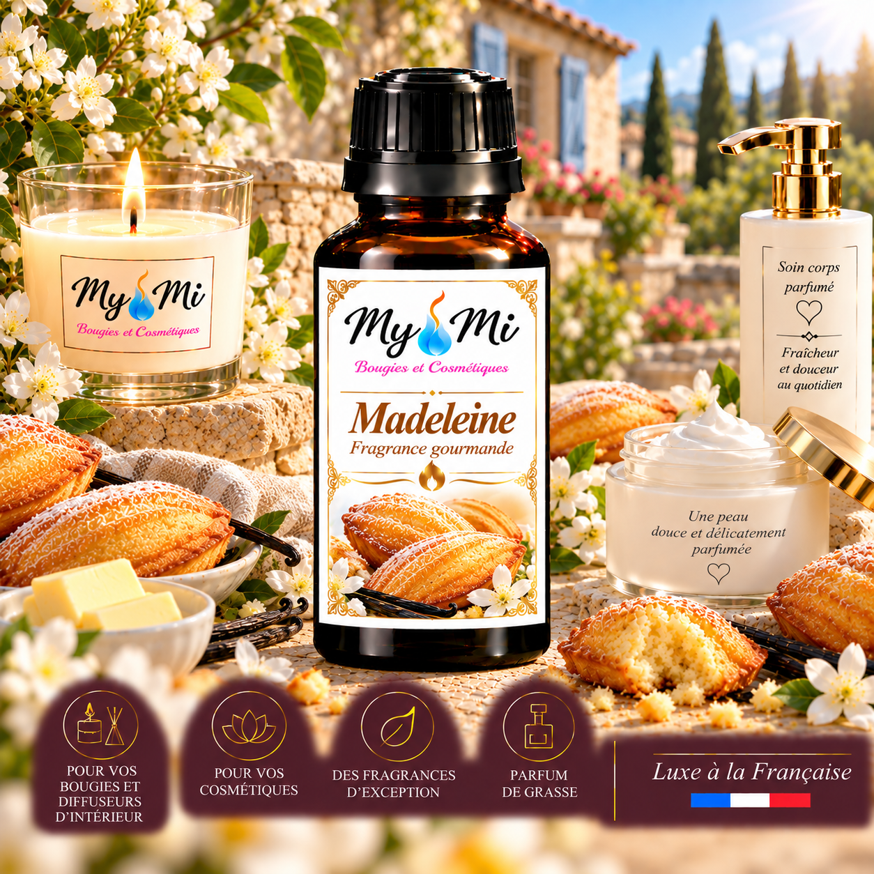 Parfum pour bougie et cosmétique Madeleine