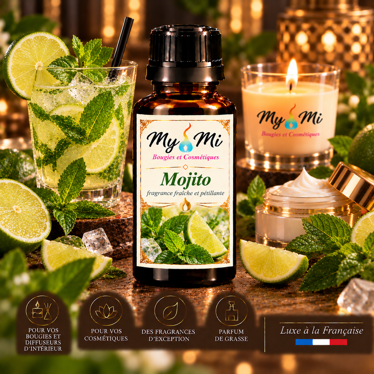 Parfum pour bougie et cosmétique Mojito