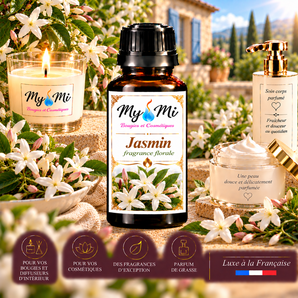 Parfum pour bougie et cosmétique Jasmin