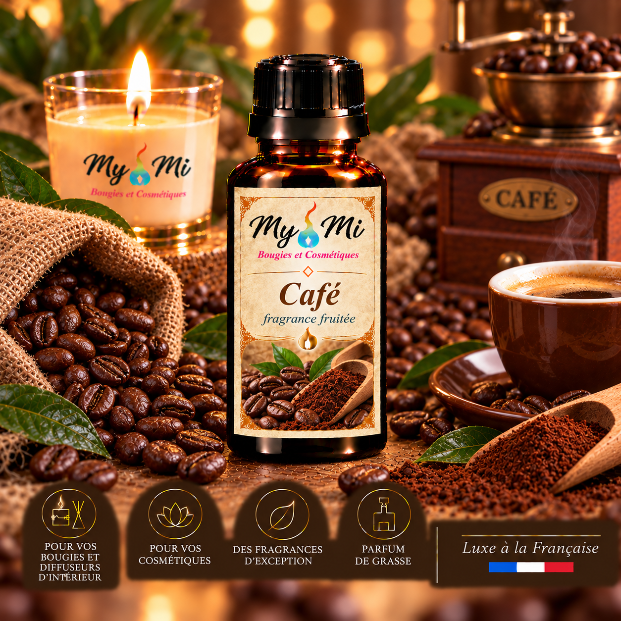Parfum pour bougie et cosmétique Expresso
