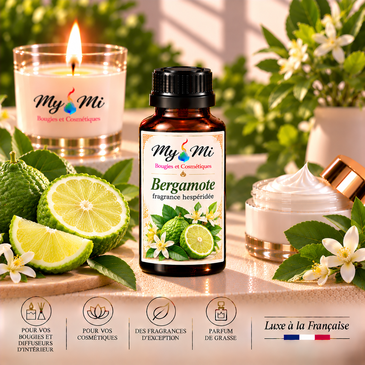 Parfum pour bougie et cosmétique Bergamote