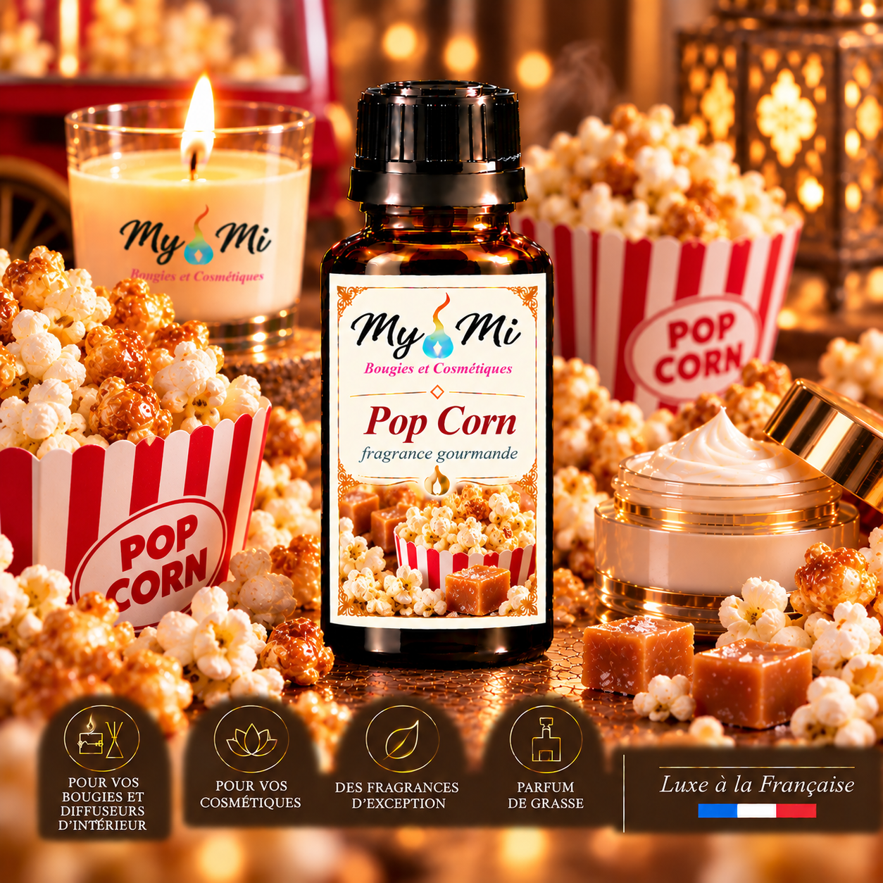 Parfum pour bougie et cosmétique Pop Corn
