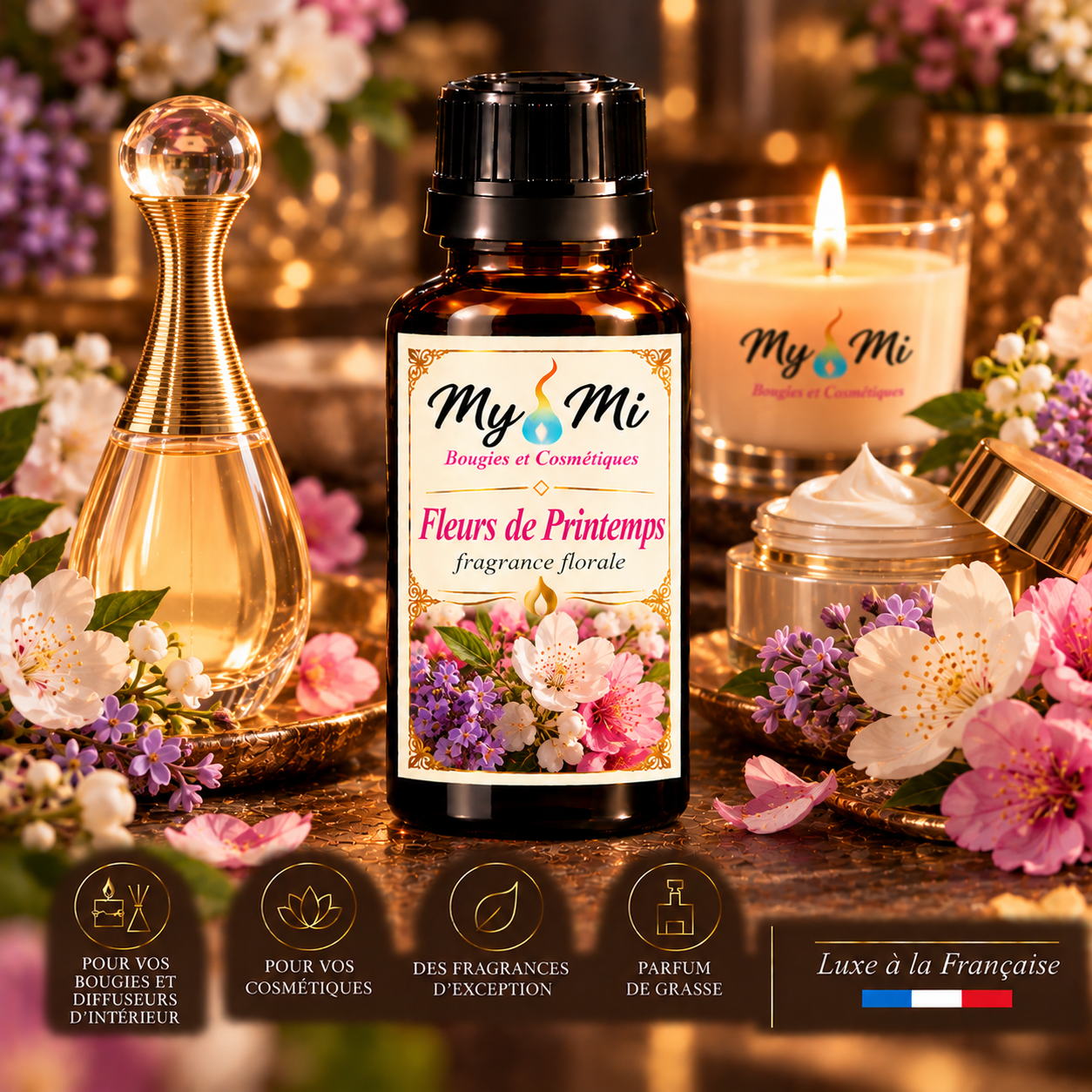Parfum pour bougie et cosmétique Fleurs de printemps