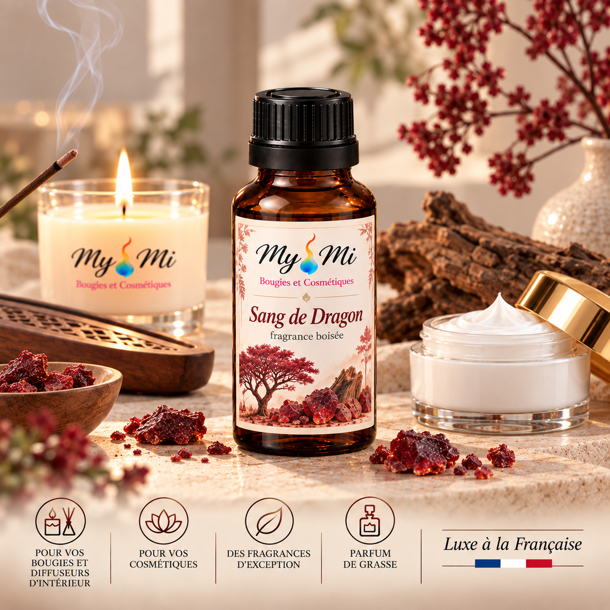 Parfum pour bougie et cosmétique Sang de Dragon