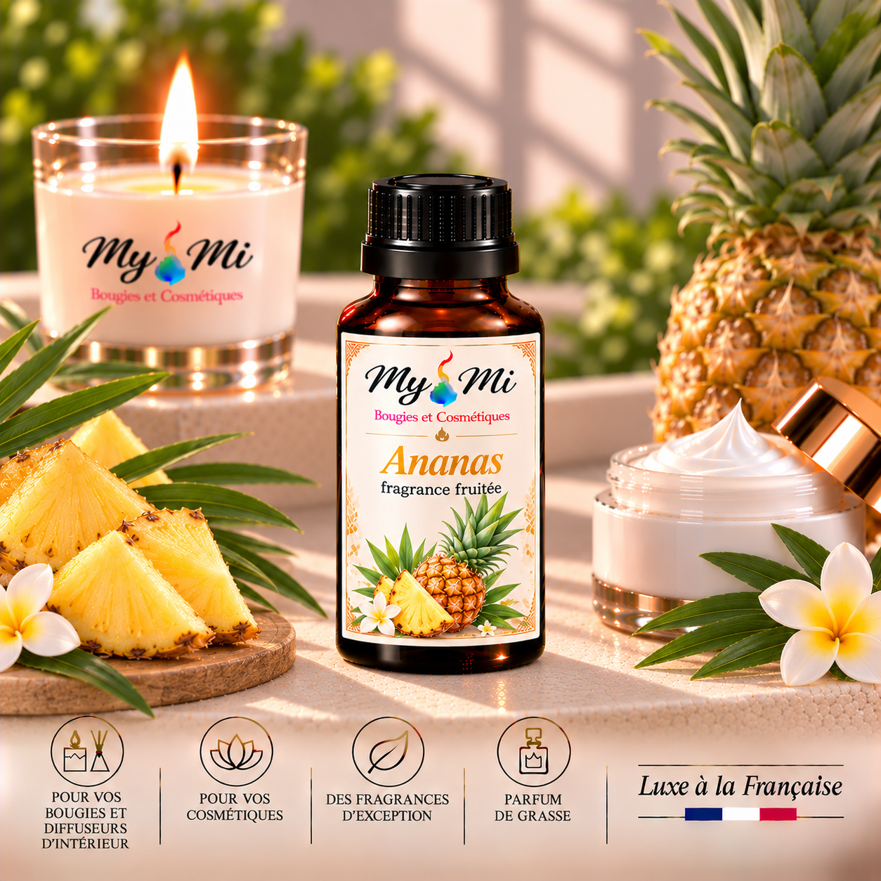 Parfum pour bougie et cosmétique Ananas