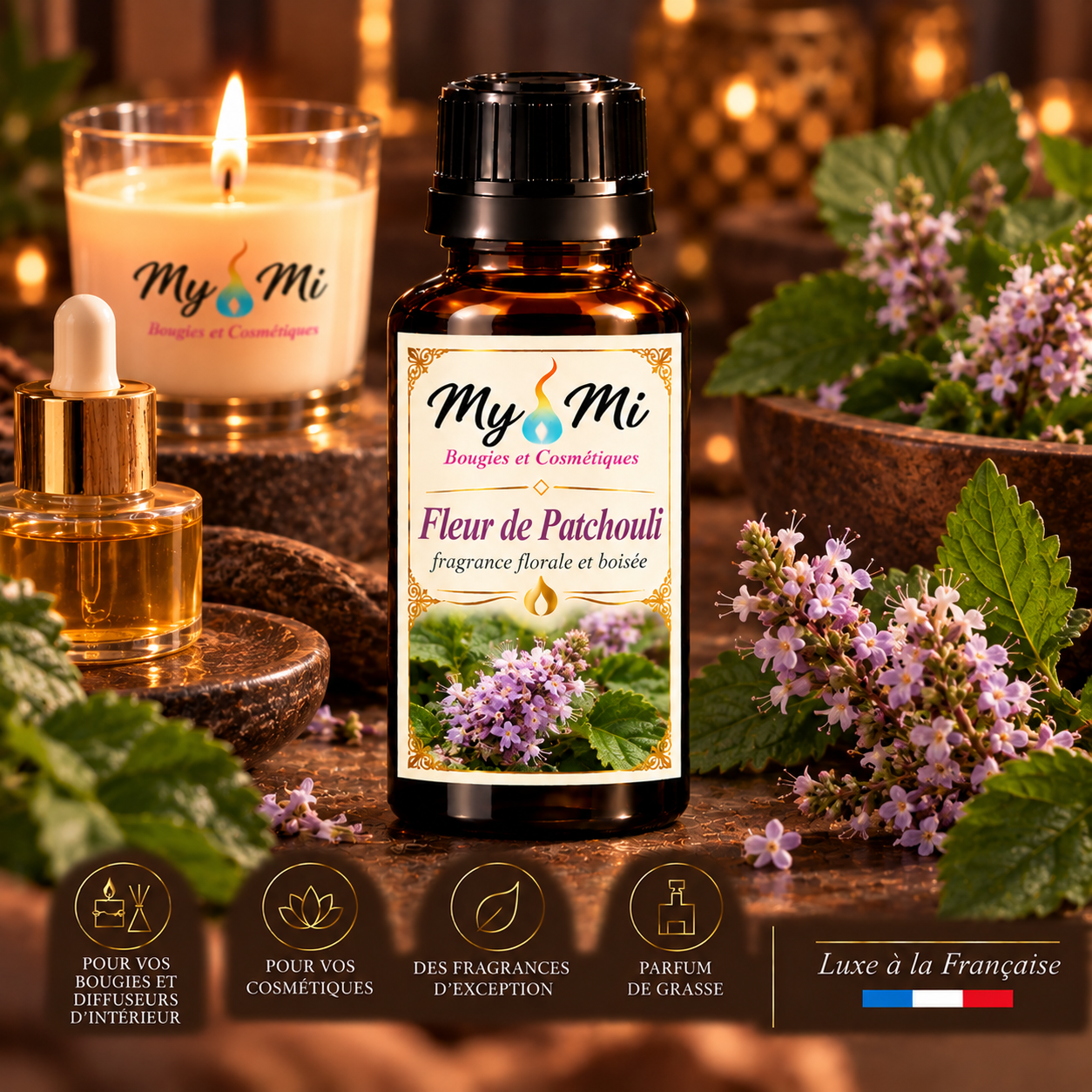 Parfum pour bougie et cosmétique Patchouli