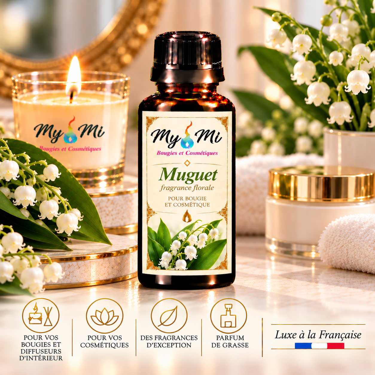 Parfum pour bougie et cosmétique Muguet