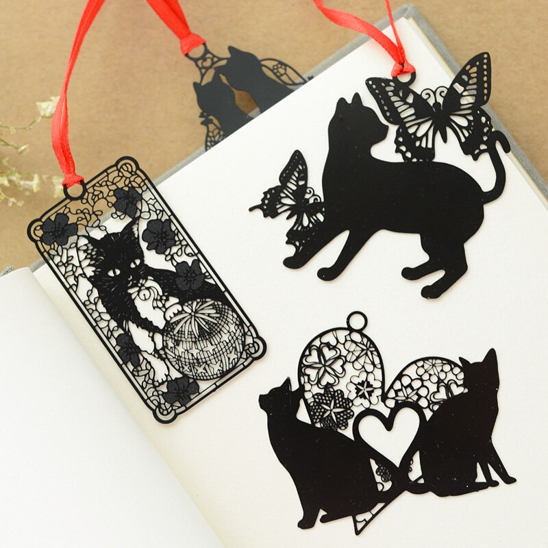 Marque page sticker patte de chat kawaii