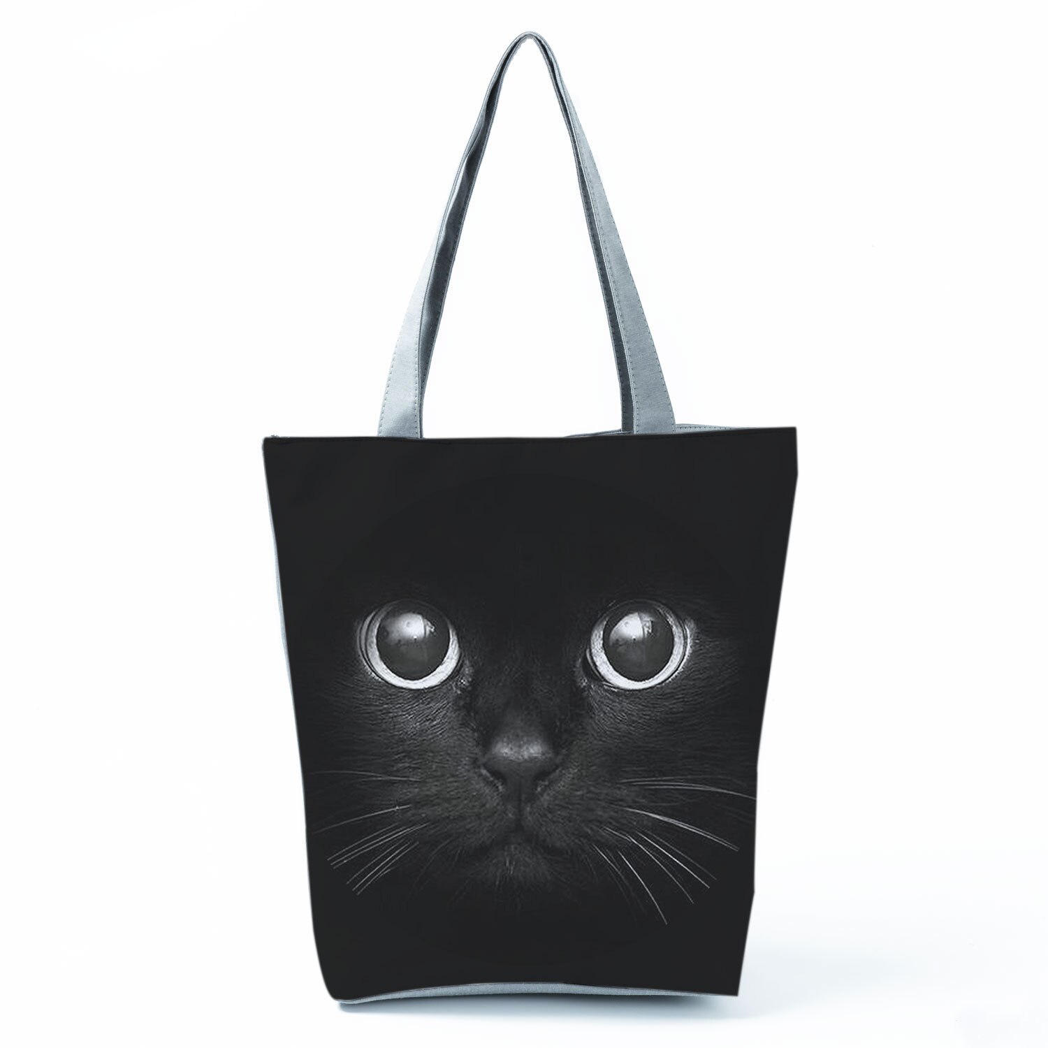 Sac-main-fourre-tout-en-tissu-imprim-chat-mignon-noir-et-blanc-pour-femmes-sac-bandouli