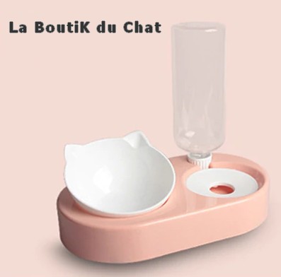 Gamelle  pour chat  distributeur deau 1 - La BoutiK du Chat