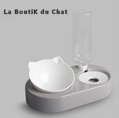 Gamelle  pour chat  distributeur deau 4- La BoutiK du Chat