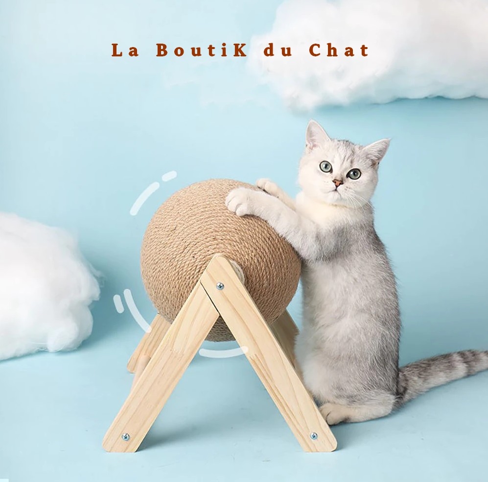 Boule en Sisal jouet Griffoir  pour CHAT - La BoutiK du Chat