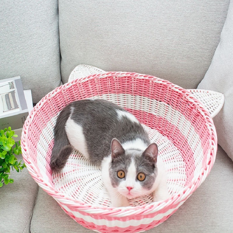 Lit-en-rotin-et-osier-pour-chat-fait-la-main-canap-d-t-corde-fra-che