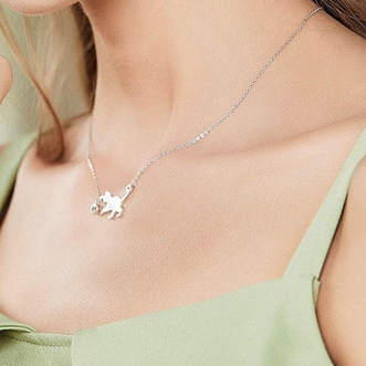 Pendentif en ARGENT pour Femme - Amoureux du CHAT - La BoutiK du Chat