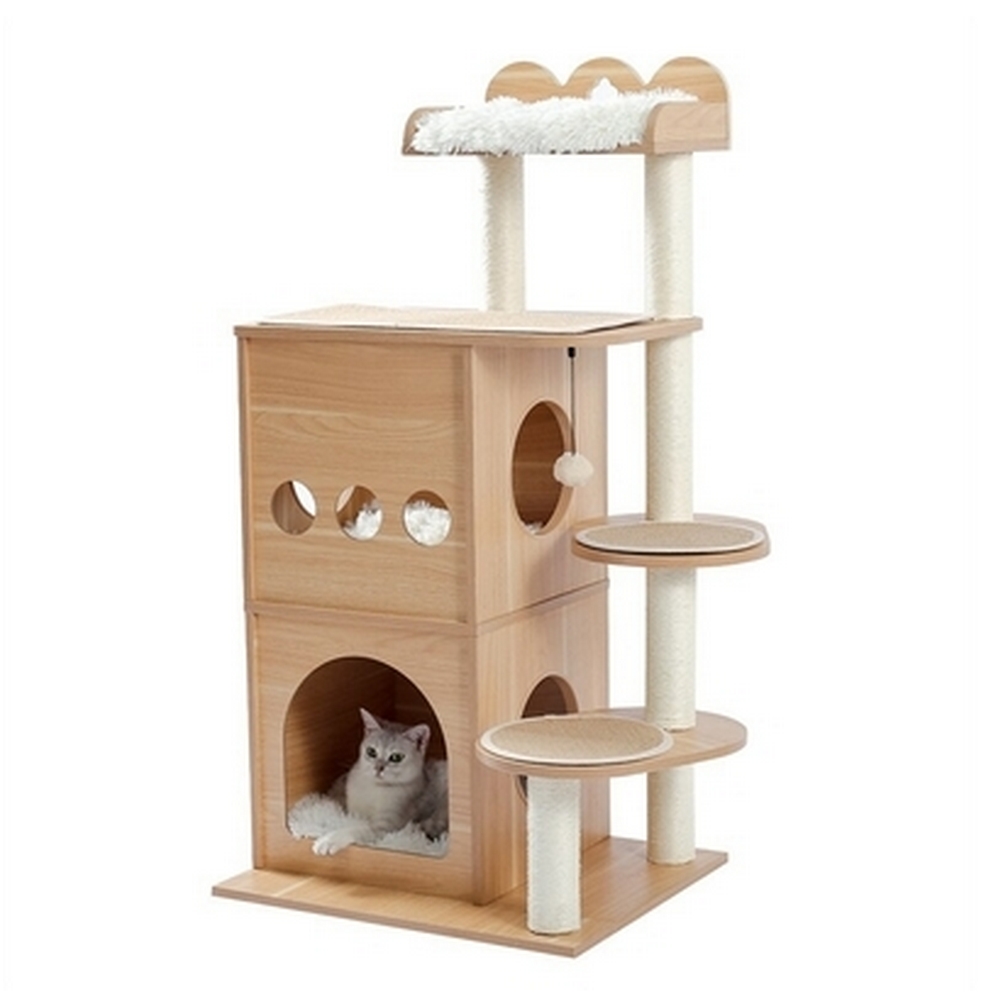 🐾 ARBRE à CHAT ▻ Maison en bois pour CHAT ☛ La BoutiK du Chat