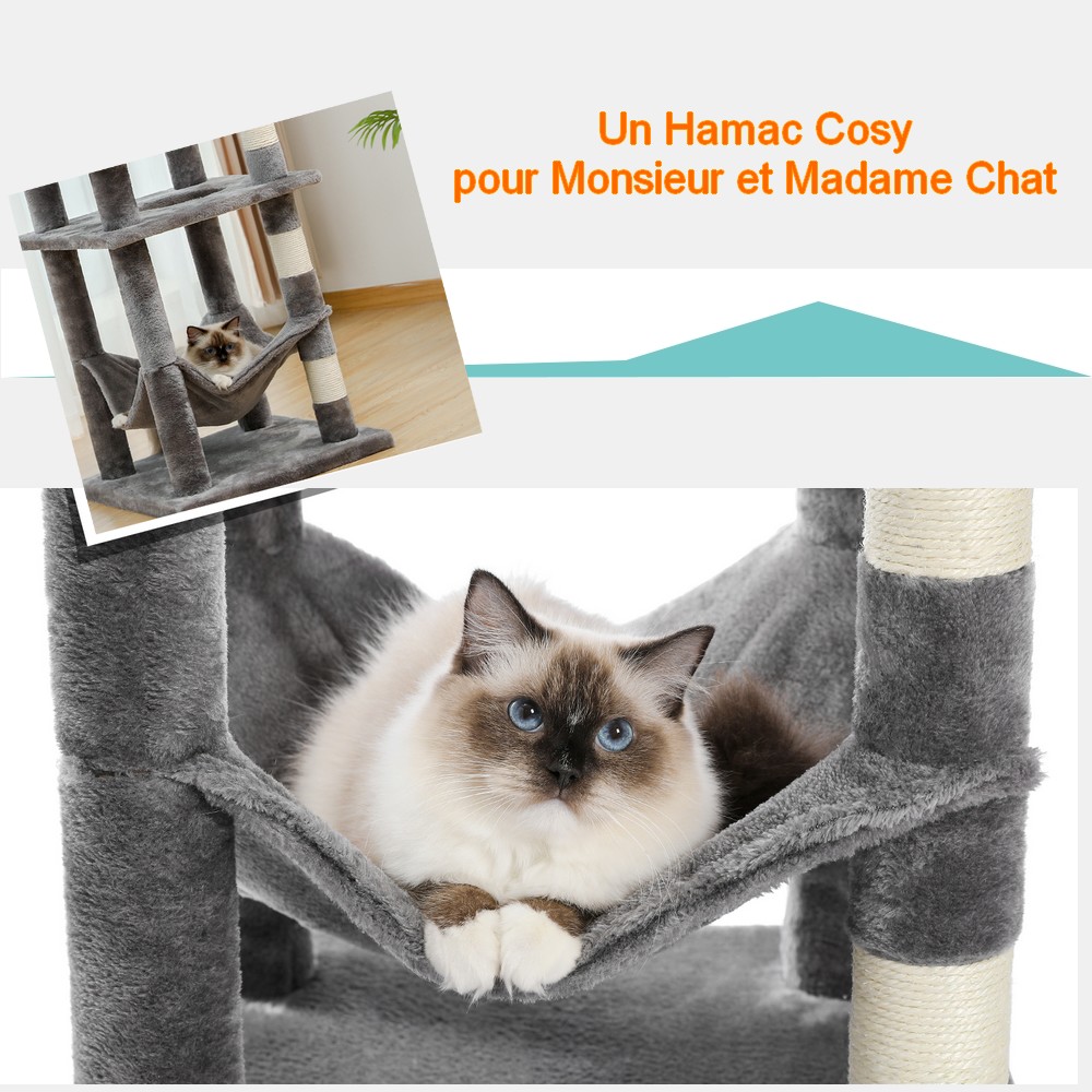 nouveau Arbre à CHAT tour descalade multi  paliers - La BoutiK du Chat