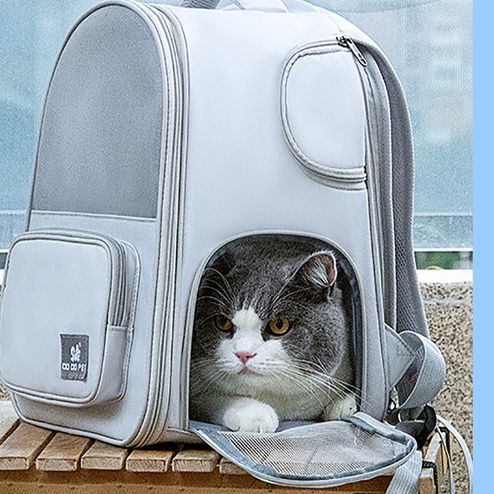 Sac de transport pour Chat - Livraison Gratuite Couleur Gris Clair