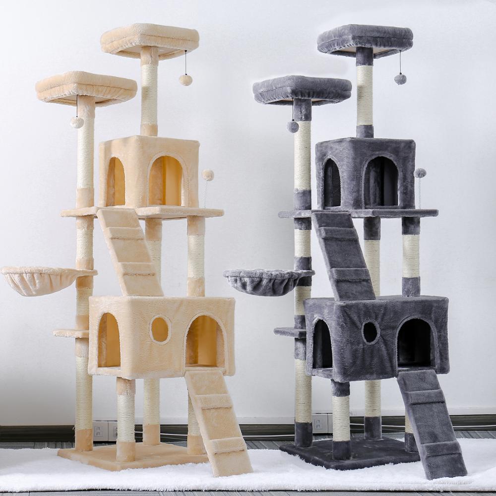 Tour-condo-arbre-chat-de-plusieurs-niveaux-grattoir-maison-pour-animaux-domestiques-avec-hamacs-meuble-escalader