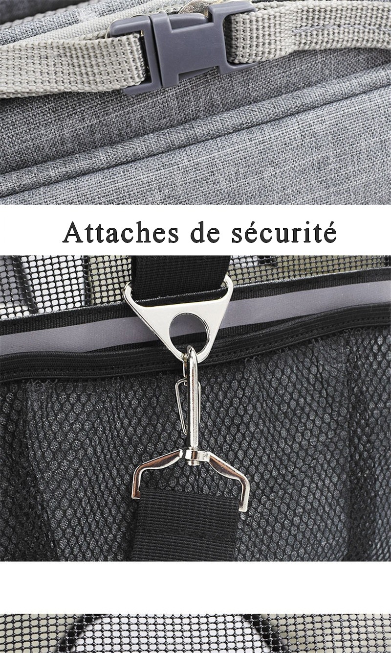 Sac de Transport Souple Pour Petits Chats ou Chiens et Autres Animaux de  Compagnie Pour Voyage en Train, Voiture ou Avion, Accepté en Bagage à Main  en Avion