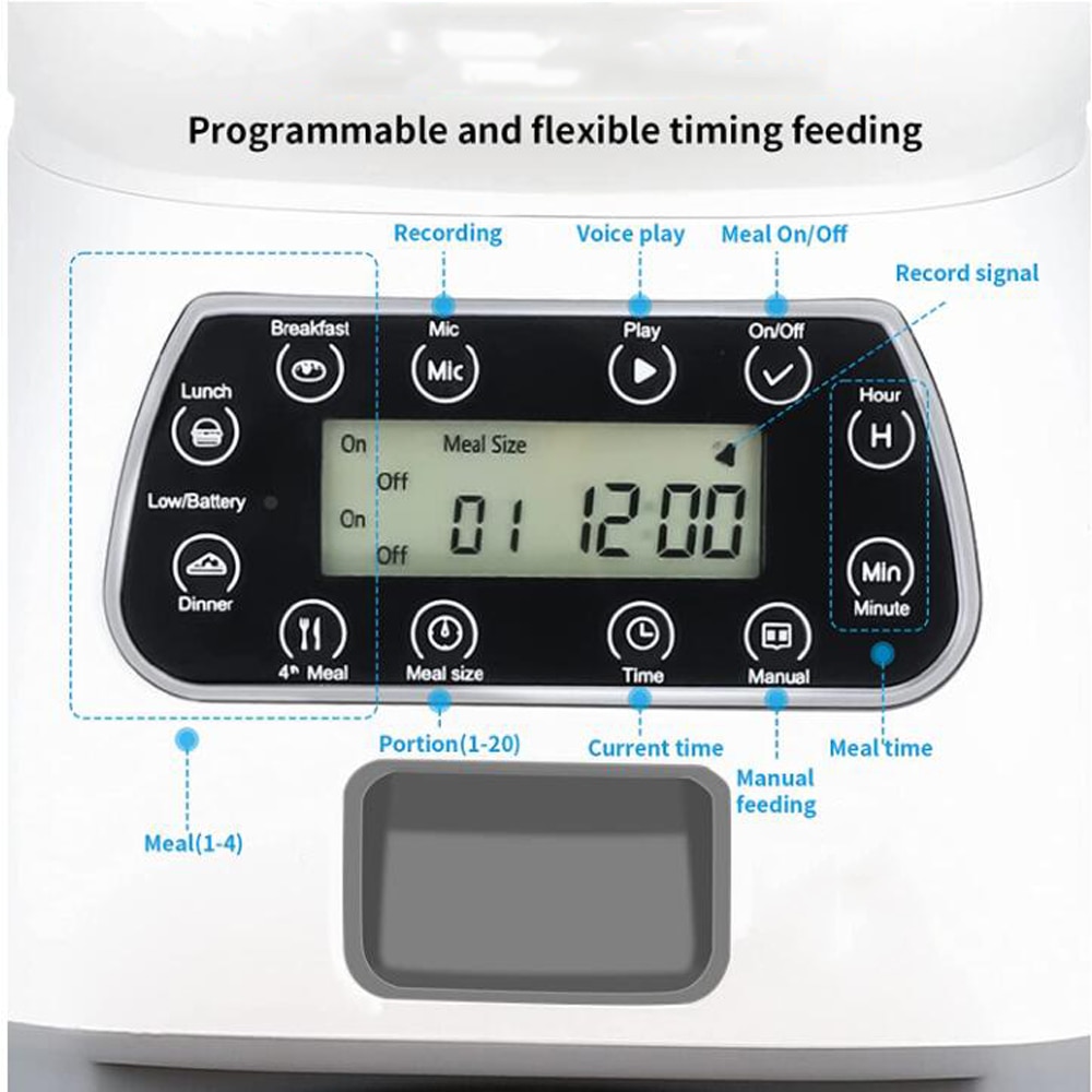 Distributeur-automatique-d-alimentation-pour-animaux-de-compagnie-Type-Robot-Intelligent-Timing-quantitatif-Intelligent-bol-d