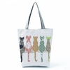 Sac-main-personnalis-en-aquarelle-pour-femmes-peinture-de-chat-noir-fourre-tout-de-styliste-cologique