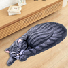 Petit-tapis-3D-en-forme-de-chat-gris-et-marron-offre-sp-ciale