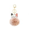 Porte-Cl-s-Mignon-en-Fausse-Fourrure-de-Lapin-Pompon-Moelleux-de-Chat-Boule-de-Poils