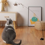 Jouet-Interactif-en-Forme-d-Oiseau-pour-Chat-Jeu-avec-Plume-Amusante-et-Cloche-B-ton