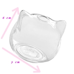 vase forme tête oreille de chat verre  - La BoutiK du Chat