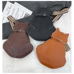 sac à main forme chat cuir femme fille cadeau noel pince souflet couleur La BoutiK du Chat