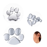 boucle oreille chat argent patte chat la boutik du chat