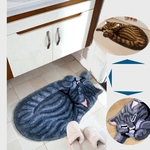 Tapis forme de Chat marron Epais et Doux - La BoutiK du chat