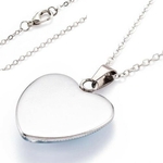 Collier-Pendentif cœur en cristal blanc motif de CHAT boutikcadeaux