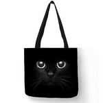 sac fourre tout tote bag femme cabas toile lin La BoutiK du Chat