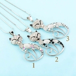 collier chat opale1
