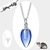 collier pendentif larme bleu crélation femme chat urne crélation - La BoutiK du Chat