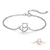 bracelet argent chat coeur bijoux femme amoureux anniversaire valentin - La Boutik du Chat