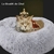 panier coussin apaisant pour chat et chien rond doux couchage - La BoutiK du Chat