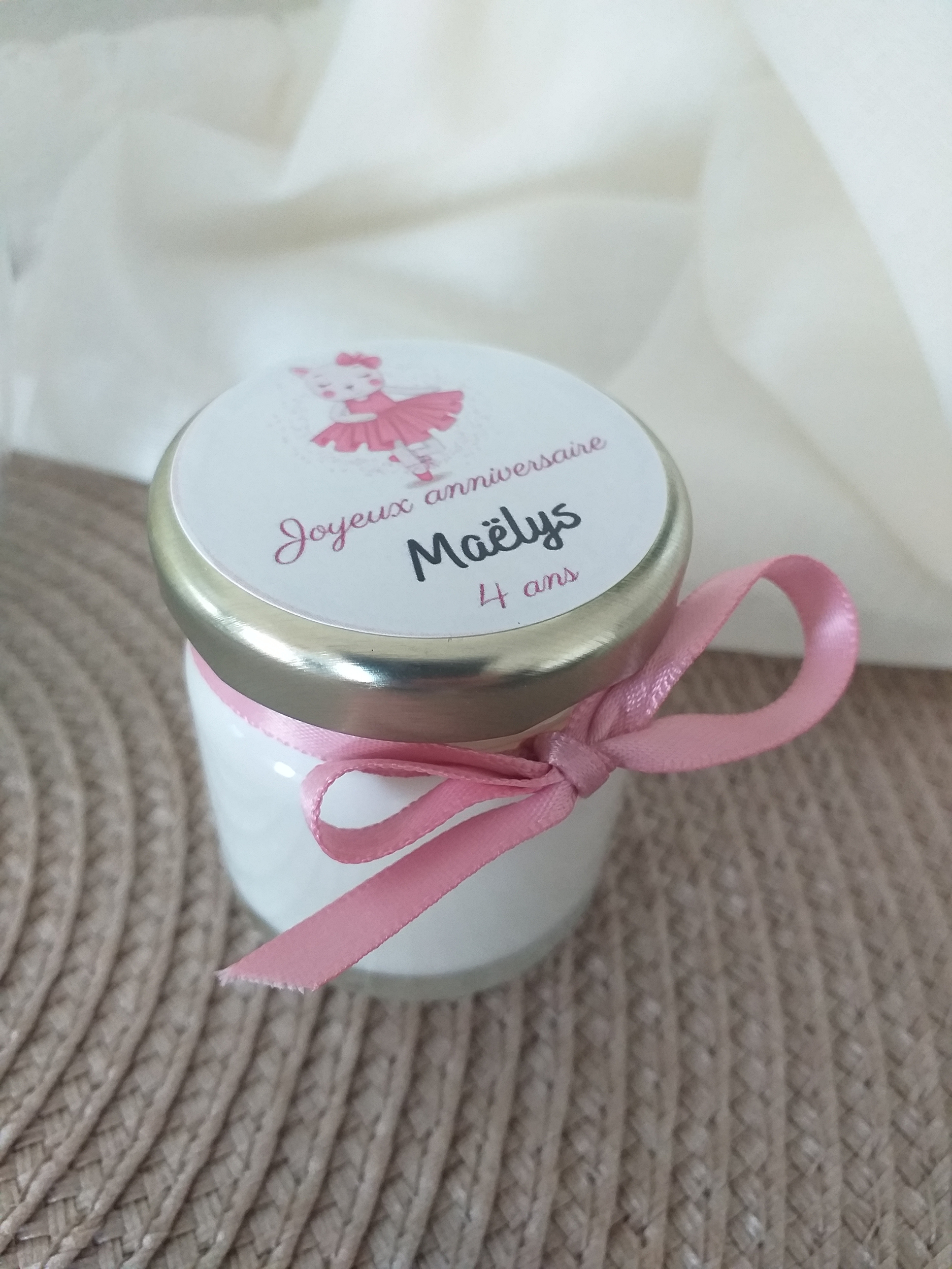 Mini Bougie Personnalisee Anniversaire Clealine Bougie