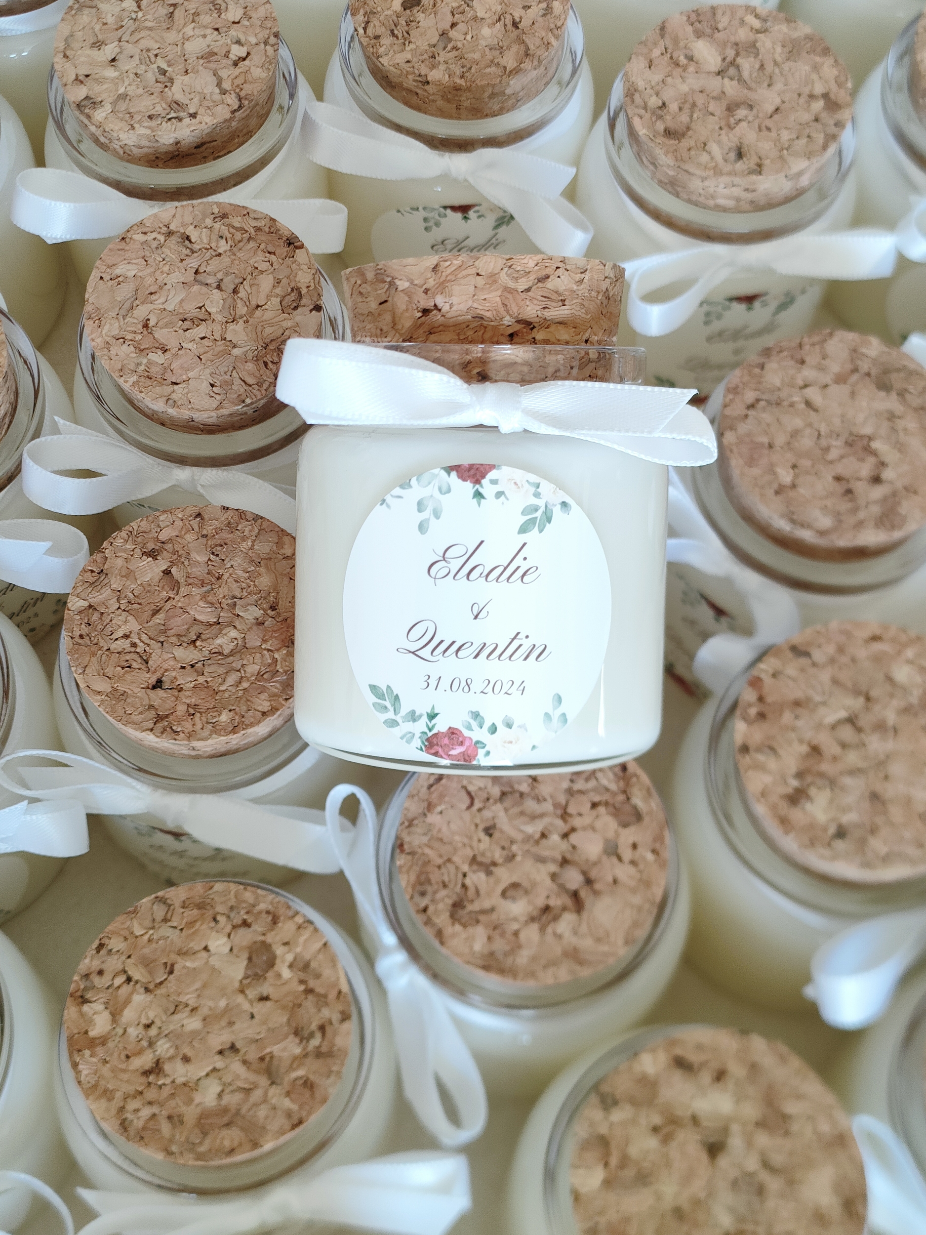 bougie cadeau invite