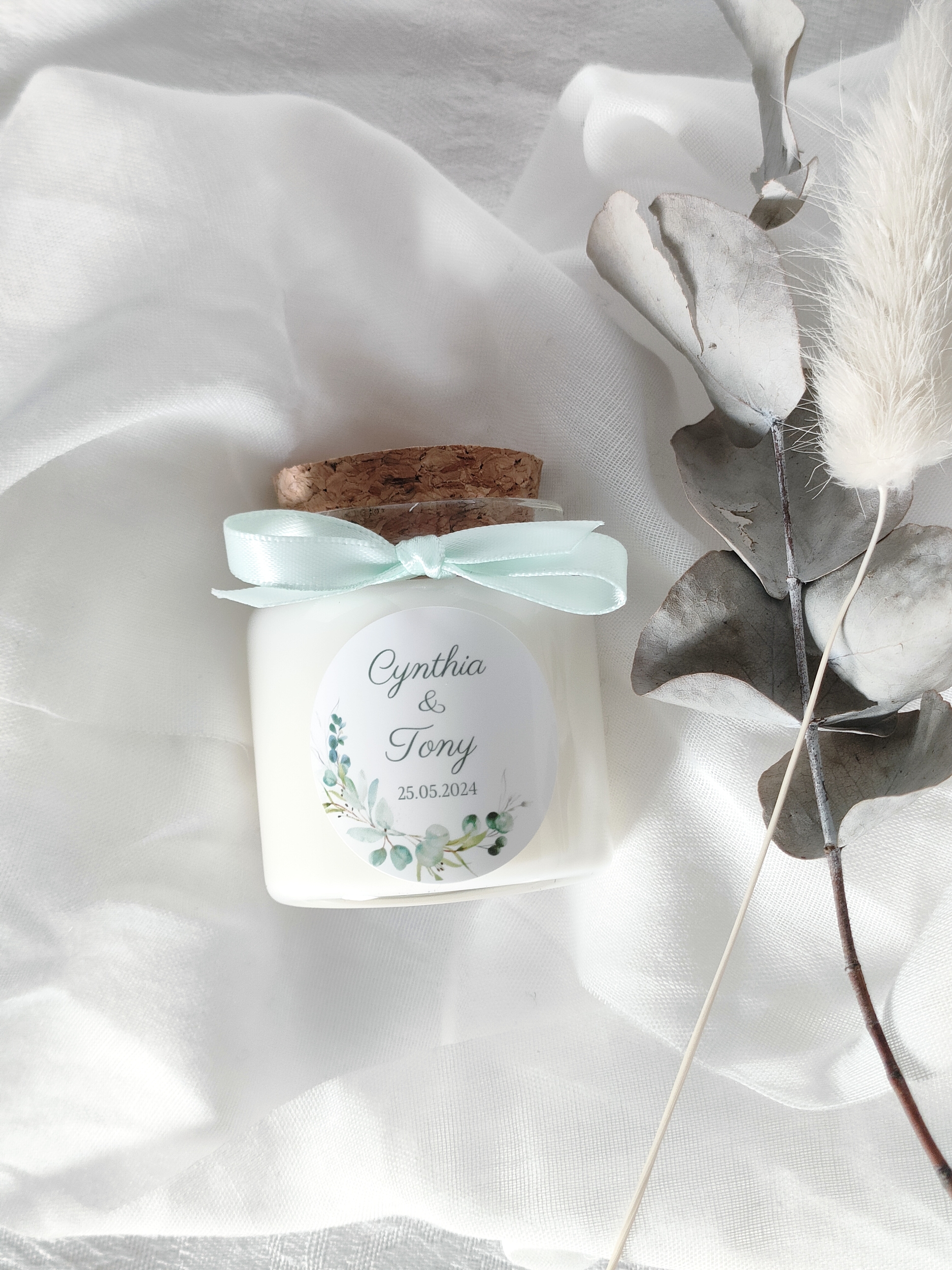 bougie personnalisee mariage